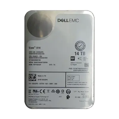 2H4231-150 Seagate Exos X14 14TB 7200RPM 12Gb/s SAS 3.5inch Hard Drive