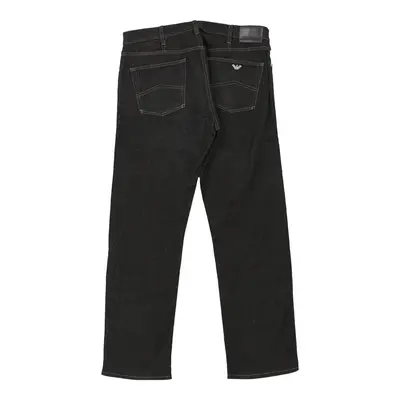 Armani Jeans - 36W UK 18 Black Cotton Blend | Size: UK 18