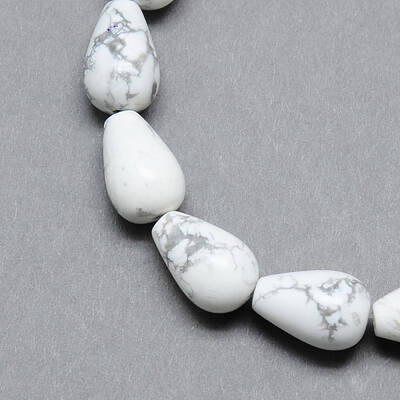 Natural Howlite Gemstone Bead Strands
