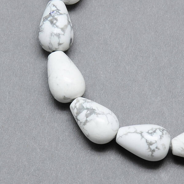 Natural Howlite Gemstone Bead Strands