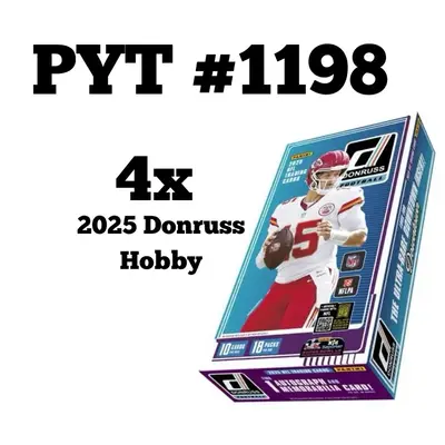 Break #1200:4 Box Pick Your Team : 4x 2025 NFL Donruss Hobby