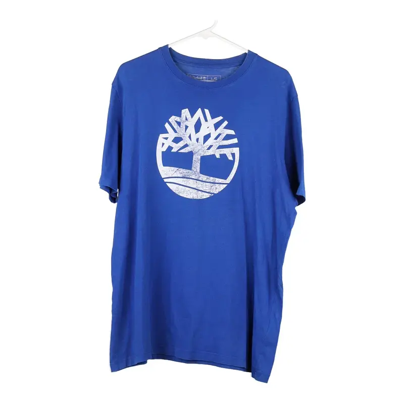 Timberland T-Shirt - Large Blue Cotton