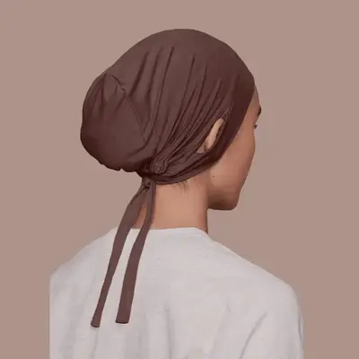 Jersey Cotton Muslim Women Under Hijab Cap With Ear Hole Inner Hijab Cap Round Forehead Underscarf Bonnet Femme Musulman