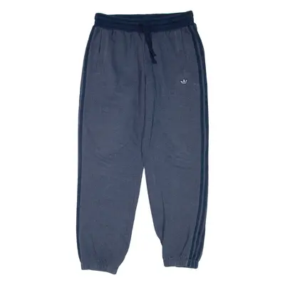 ADIDAS Mens Joggers Blue Tapered L W32 L29