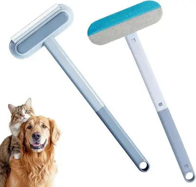 【4 in 1 】Multifunctional Pet Hair Removal Tool,Cat/Dog Hair Remover with Extra long Handle,Washable Grooming Tool,Cat L...