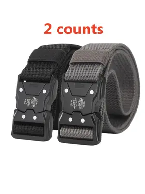 Tactical Waist Belt, Casual Waistband for Men, Durable Adjustable Metal Buckle Belts for Men, Unisex Accessories for Men and ...