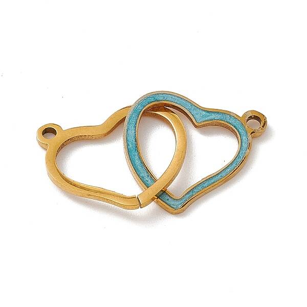 304 Stainless Steel Enamel Connector Charms