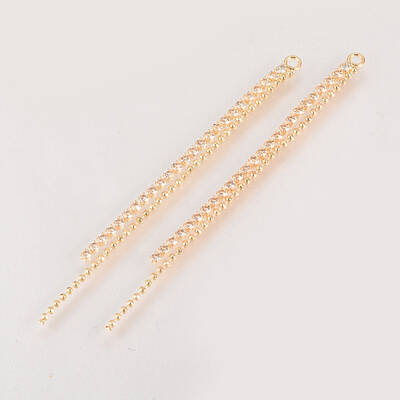 Brass Rhinestone Cup Chain Big Pendants
