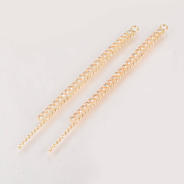 Brass Rhinestone Cup Chain Big Pendants
