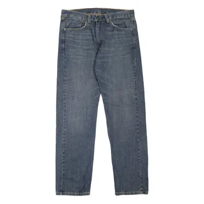 LEVI'S 505 Jeans Mens Blue Regular Straight W34 L32