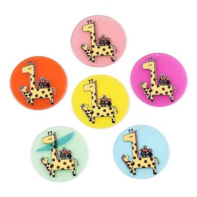 Translucent Cellulose Acetate(Resin) Pendants