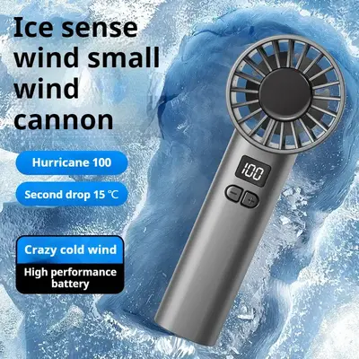 New 100 Wind Speeds Portable Hand Fan Mini USB Rechargeable Personal Highspeed Turbo Fans for Camping - High-Quality Design