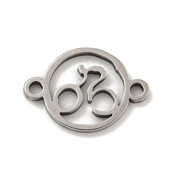 201 Stainless Steel Hollow Connector Charms