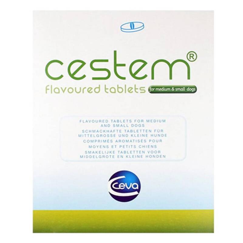 Cestem Flavor Tablets For Small & Medium Dogs 2 Tablets