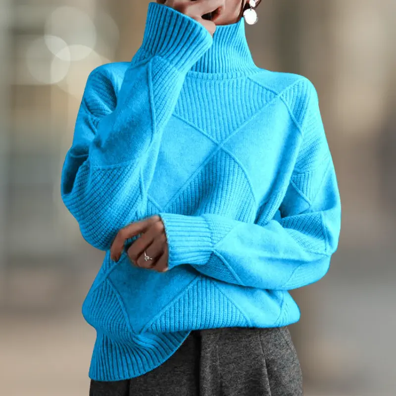Aspen Ultra Cozy Ribbed Knit Turtleneck Women's Sweater