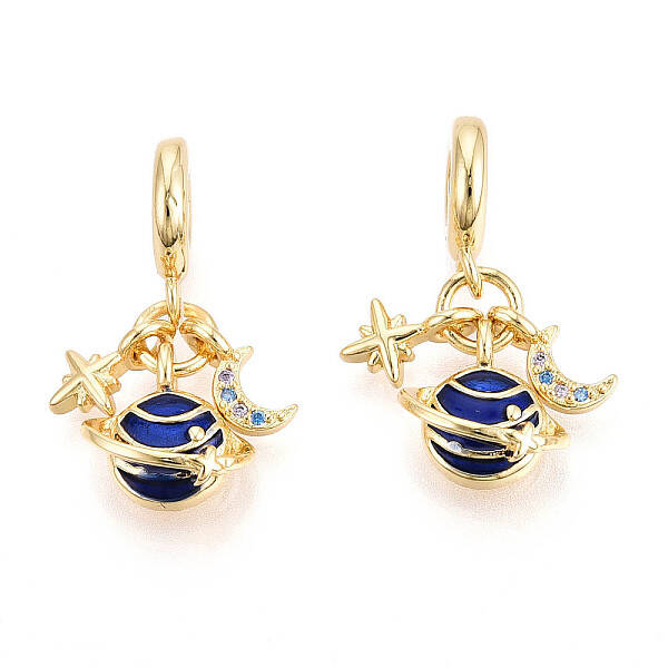 Brass Micro Pave Cubic Zirconia Pendants
