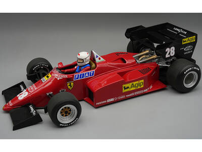 Ferrari 126 C4-M2 #28 Rene Arnoux Formula One F1 European GP (1984) with Driver Mythos Series Limited Edition to 80 pieces Wo...