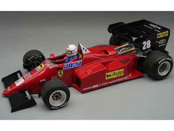 Ferrari 126 C4-M2 #28 Rene Arnoux Formula One F1 European GP (1984) with Driver Mythos Series Limited Edition to 80 pieces Wo...