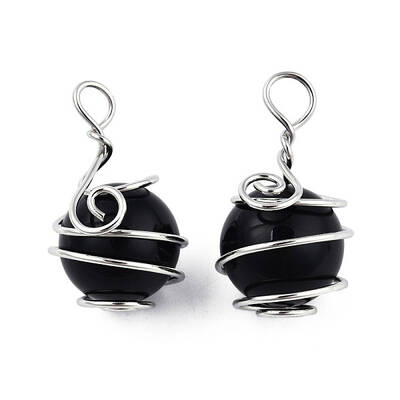 Natural Obsidian Pendants