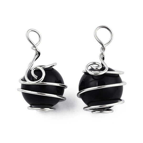 Natural Obsidian Pendants