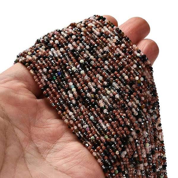 Natural & Synthetic Mixed Gemstone Beads Strands