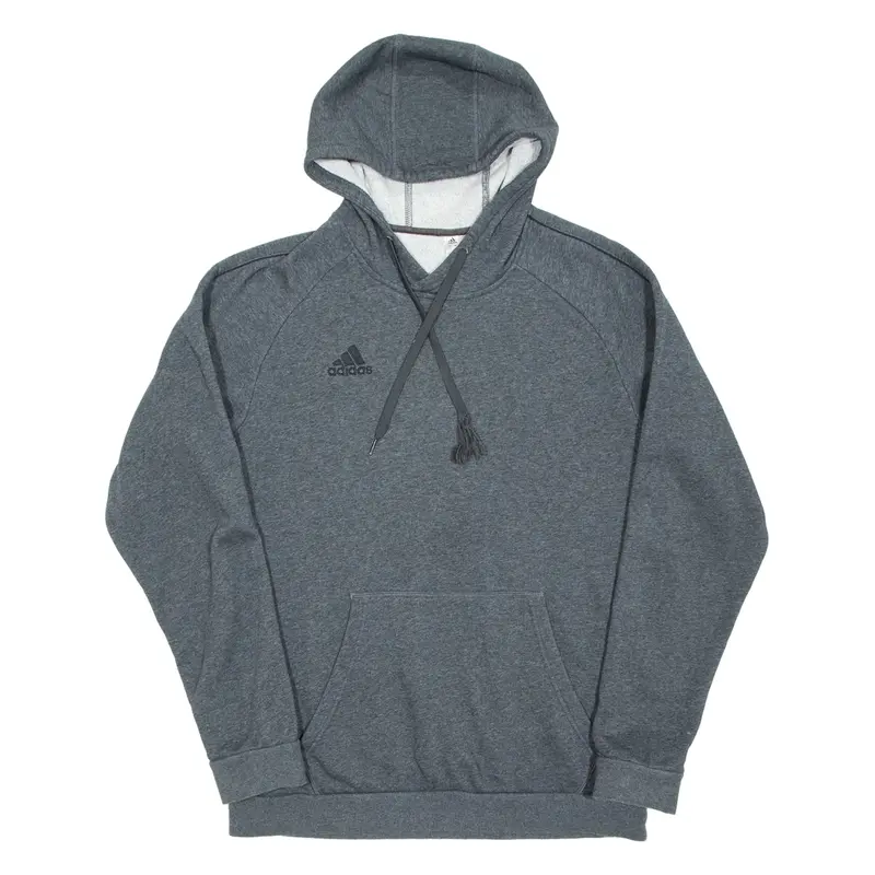 ADIDAS Mens Grey Hoodie L