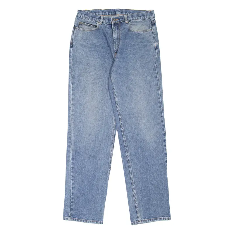 TEDDY'S Mens Jeans Blue Regular Tapered Stone Wash W31 L32