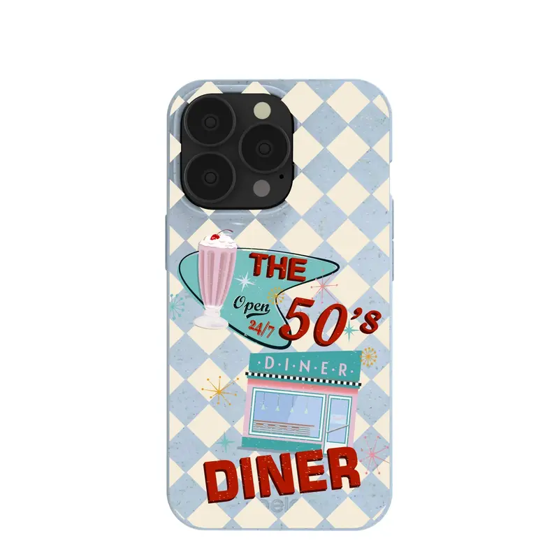 Powder Blue The 50s Diner iPhone 13 Pro Case