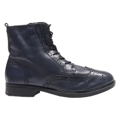 TAMARIS Lace-Up Boots Black Leather Mens UK 7