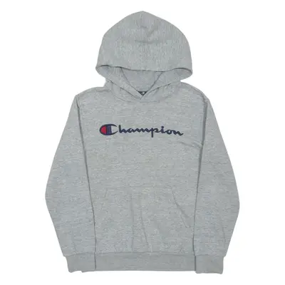 CHAMPION Boys Grey Hoodie L