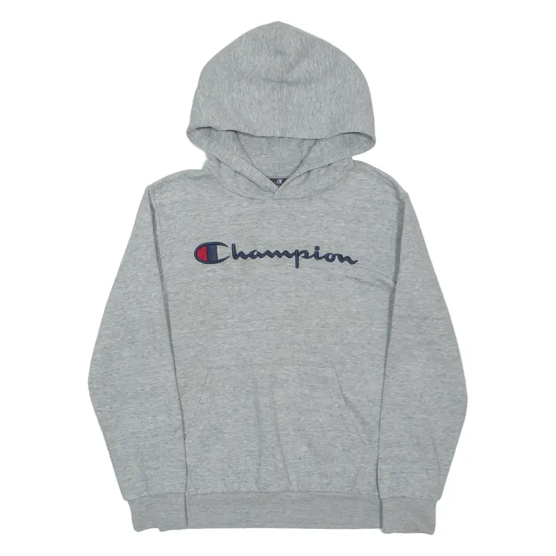 CHAMPION Boys Grey Hoodie L