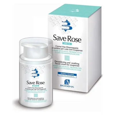 Biogena Save Rose Face Cream Anti-Redness and Soothing for Skin with Couperose SPF 15 50 ml