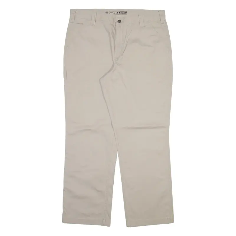 CARHARTT Mens Trousers Beige Relaxed Straight W36 L30