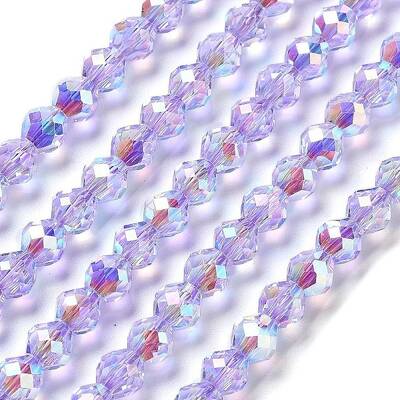 Electroplate Glass Beads Strands