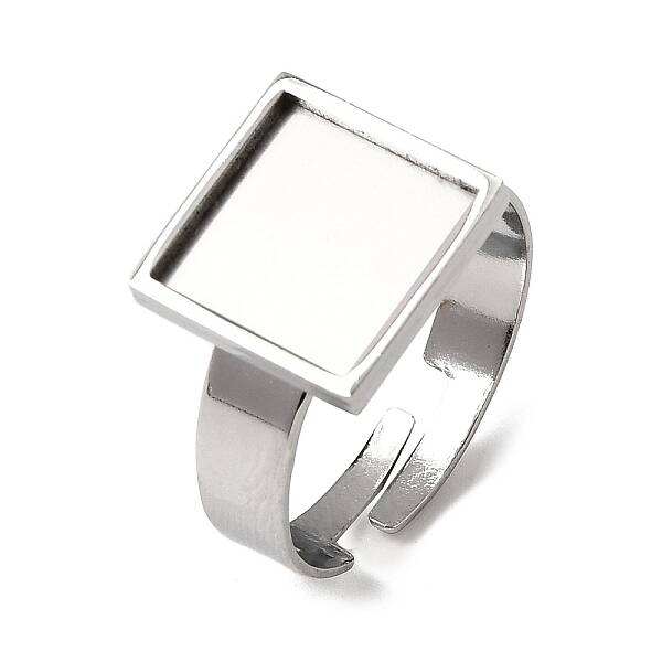 304 Stainless Steel Adjustable Ring Settings