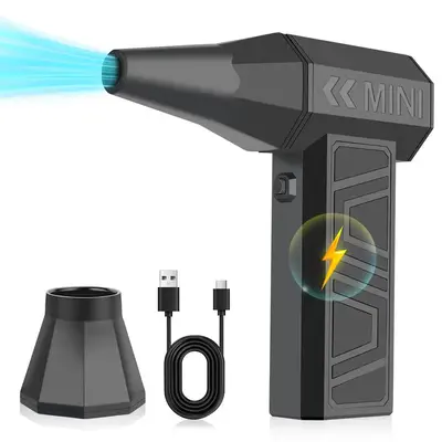 130000RPM Strong Turbo Jet Fan Household Cleaning Electric Brush Air Duster Blower Car Snow Blowing Cordless Air Pump Inflato...