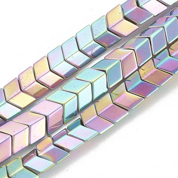Electroplate Non-magnetic Synthetic Hematite Beads Strands