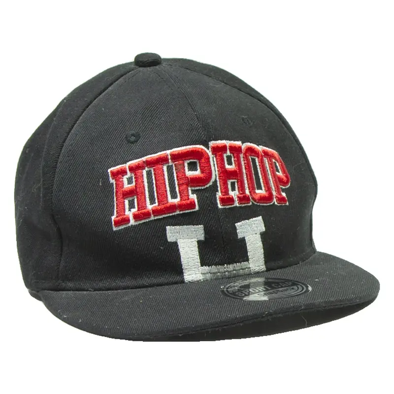 SPORT CAP Hip Hop Mens Snapback Cap Black L