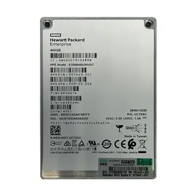 HP P07443-001 | 400GB SAS 12Gb/s Hot Swappable Write Intensive 2.5-Inch Solid State Drive for ProLiant BL460c Gen10