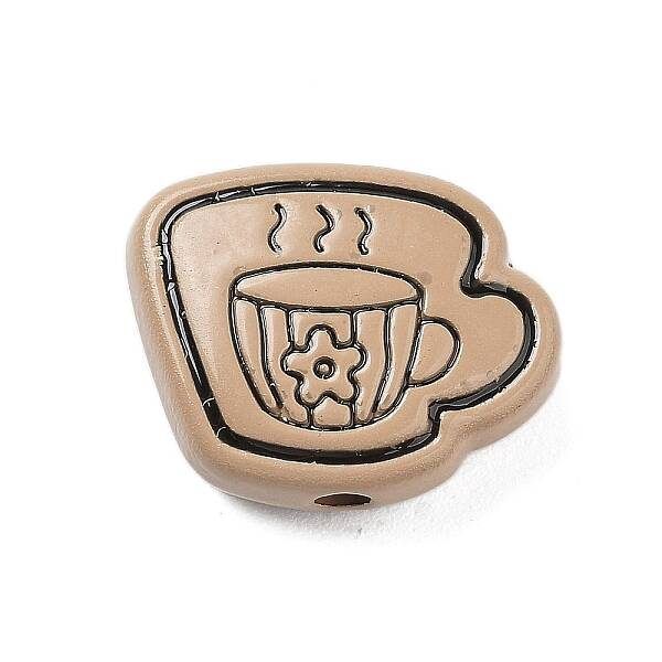 Spray Painted Alloy Beads