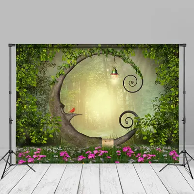 Leaves Flowers Wonderland Spring Backdrop For Photo - Aperturee