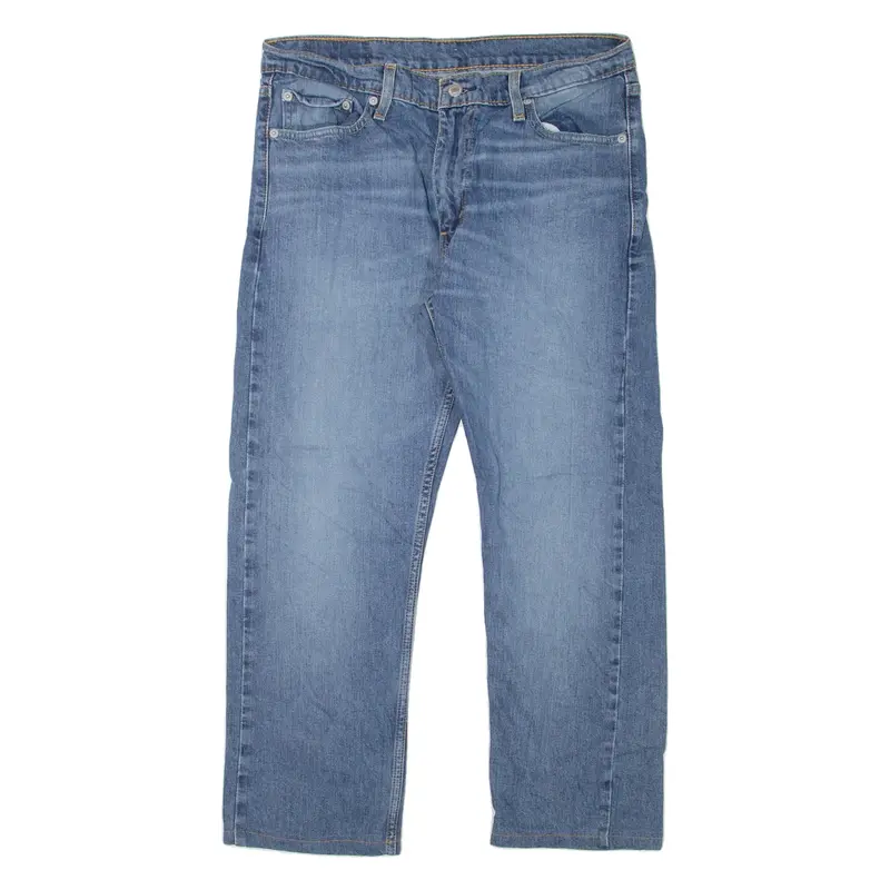 LEVI'S 513 Jeans Mens Blue Slim Straight Stone Wash W32 L25