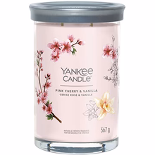 Yankee Candle Tumbler Candle Signature Pink Cherry & Vanilla (Pink Cherries & Vanilla) - 567.0 g