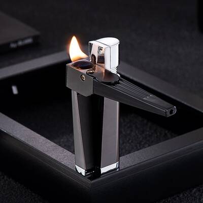 Pipe Lighter Creative Foldable Metal Lighter Combination Portable Folding Smoking Gadget