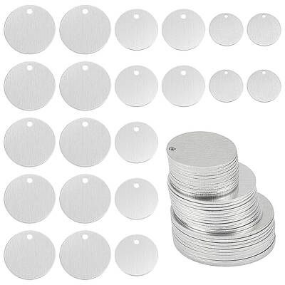 30Pcs 3 Styles Aluminum Pendants