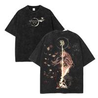 Expedition 33 Shirt | Washed Cotton Tee | Fantasy Sword Art Print | Smooth Graphic Menswear Top | Classic Casual Streetwear