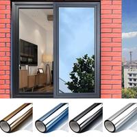 Multi-size One Way Mirror Window Film Privacy Sun Blocking Glass Sticker Heat Control Reflective Film Self Adhesive Window Ti...