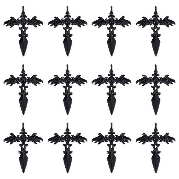 30Pcs Gothic Style Alloy Pendents
