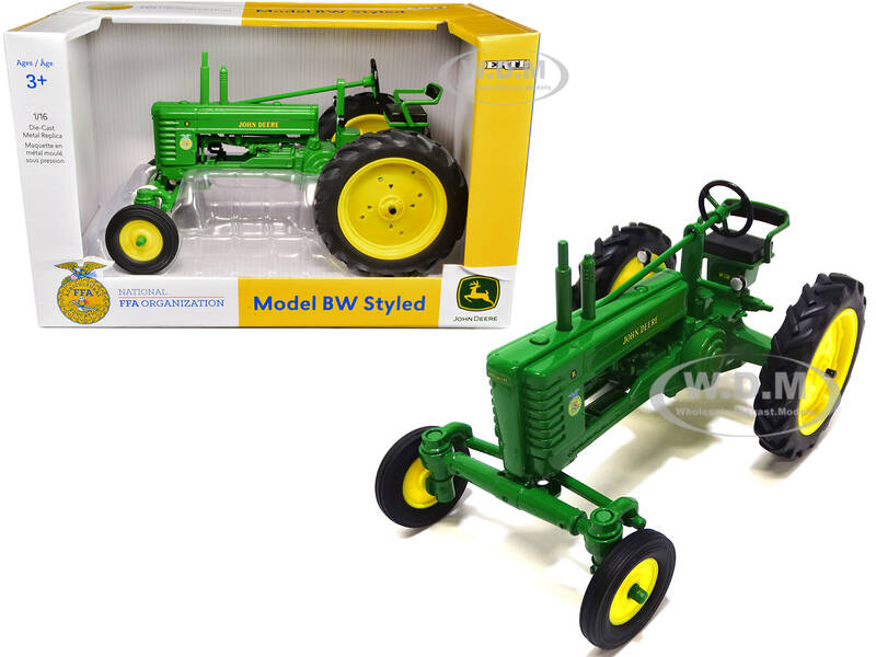 John Deere BW Styled Wide Front Tractor Green National FFA Organization 1/16 Diecast Model by ERTL TOMY