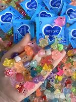Random Color (pink Etc) Mini Resin Animal Decorating Ornaments, Luminous Resin Cute Animal Decoration Items, Creative Decorat...